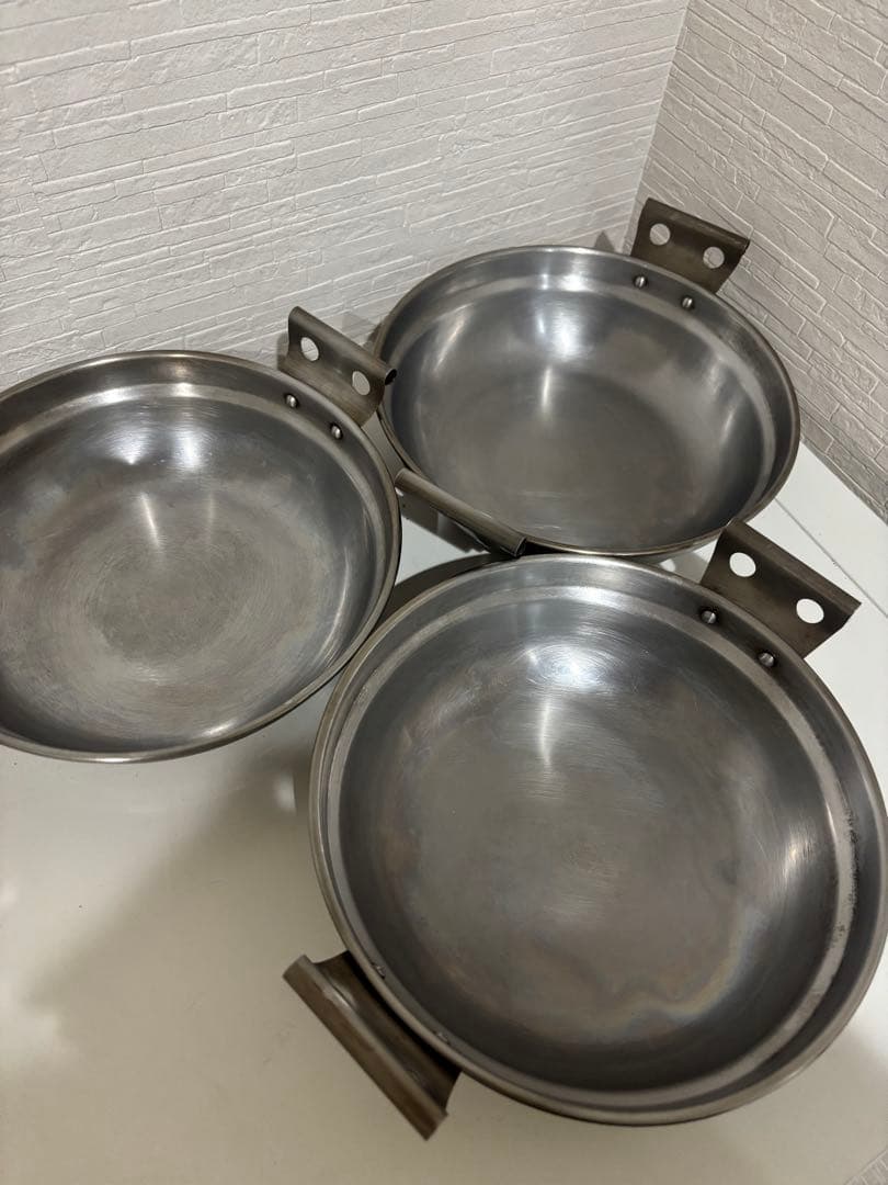 99.ステンレス　1人用鍋　計7個　両手鍋　アウトドア　キャンプ等