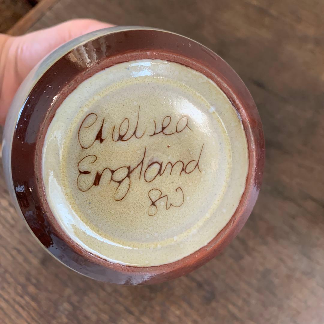 イギリス製　陶器ハニーポット