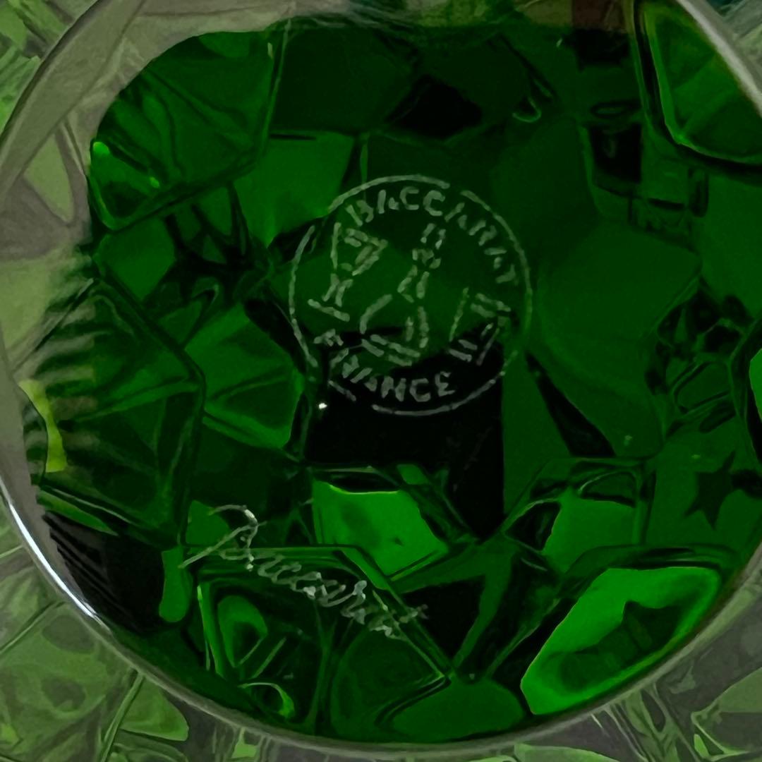 BACCARAT バカラ クリスマスツリー 星模様 グリーン クリスタル