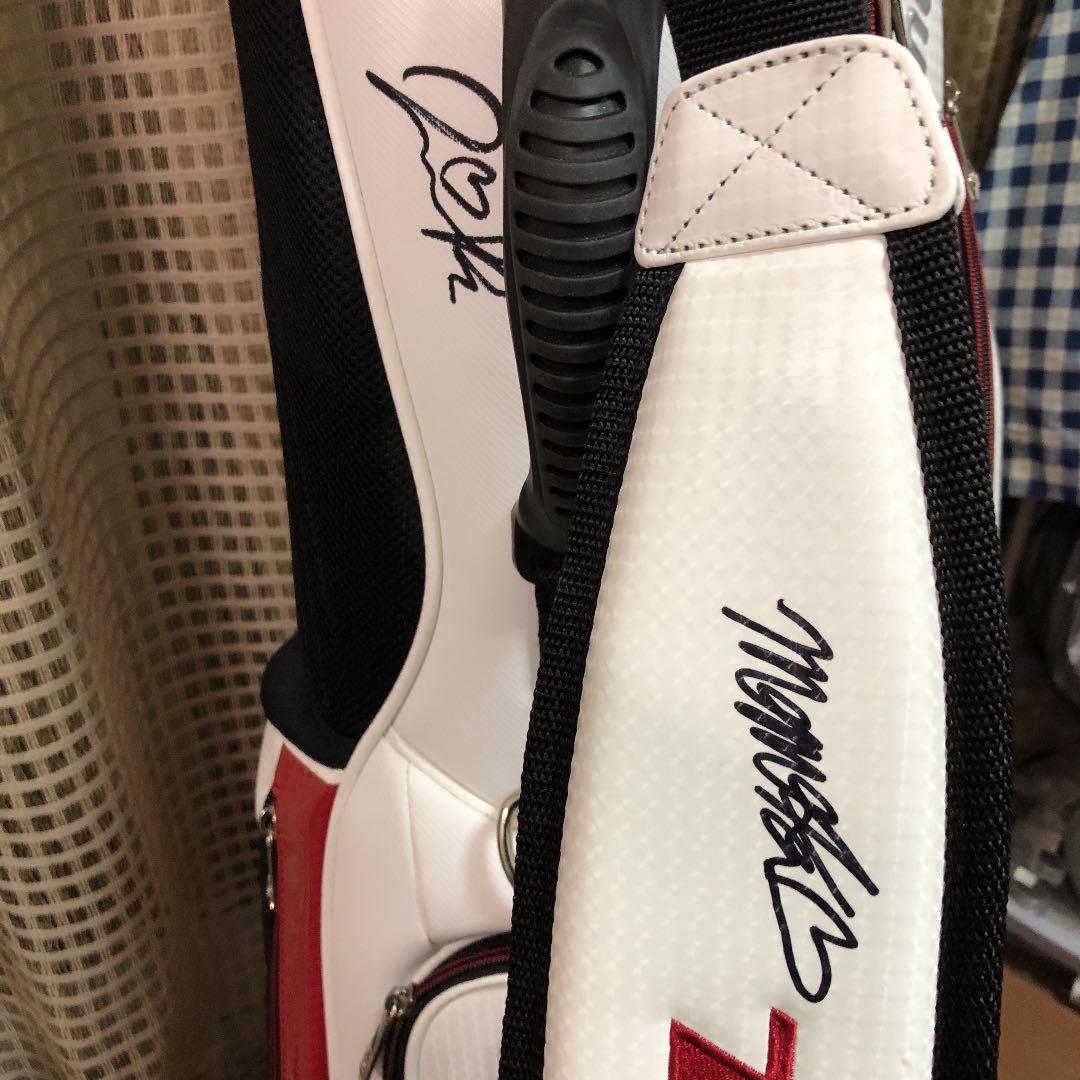 渋野日向子サイン入りキャディバッグ