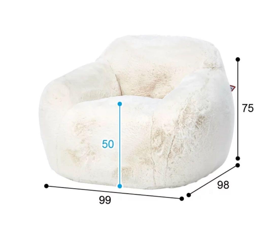 ニトリ　1人掛けソファ　布張りタイプ　もふもふ　モコモコ