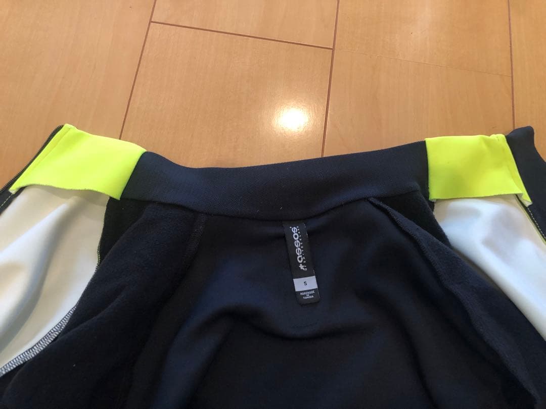 アソス 蛍光イエロー/ブラック サイクルジャケット長袖