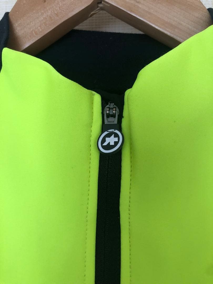 アソス 蛍光イエロー/ブラック サイクルジャケット長袖