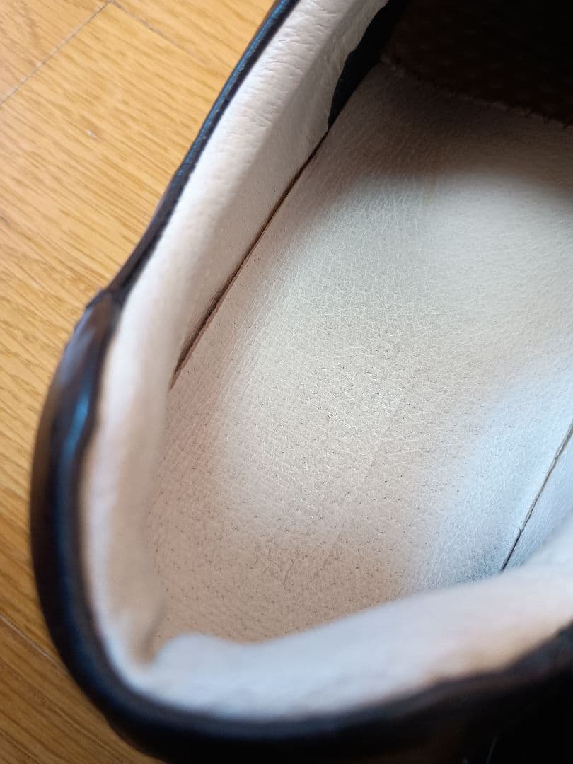 上質　金谷製靴　チロリアンシューズ　26.5 EEEE レザー　黒　ブラック