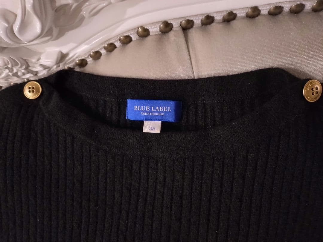 ブルーレーベル　クレストブリッジ　ドッキングワンピース　38　黒色