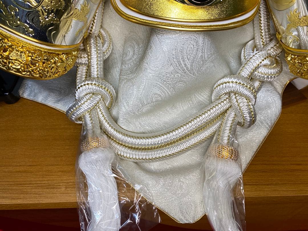 上杉謙信　東京久月　五月人形　着用兜飾り収納セット・着用できる兜