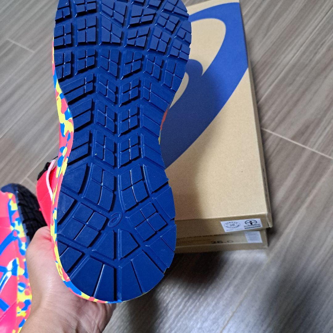 未使用　ASICS アシックス安全靴 希少カラー　ピンク