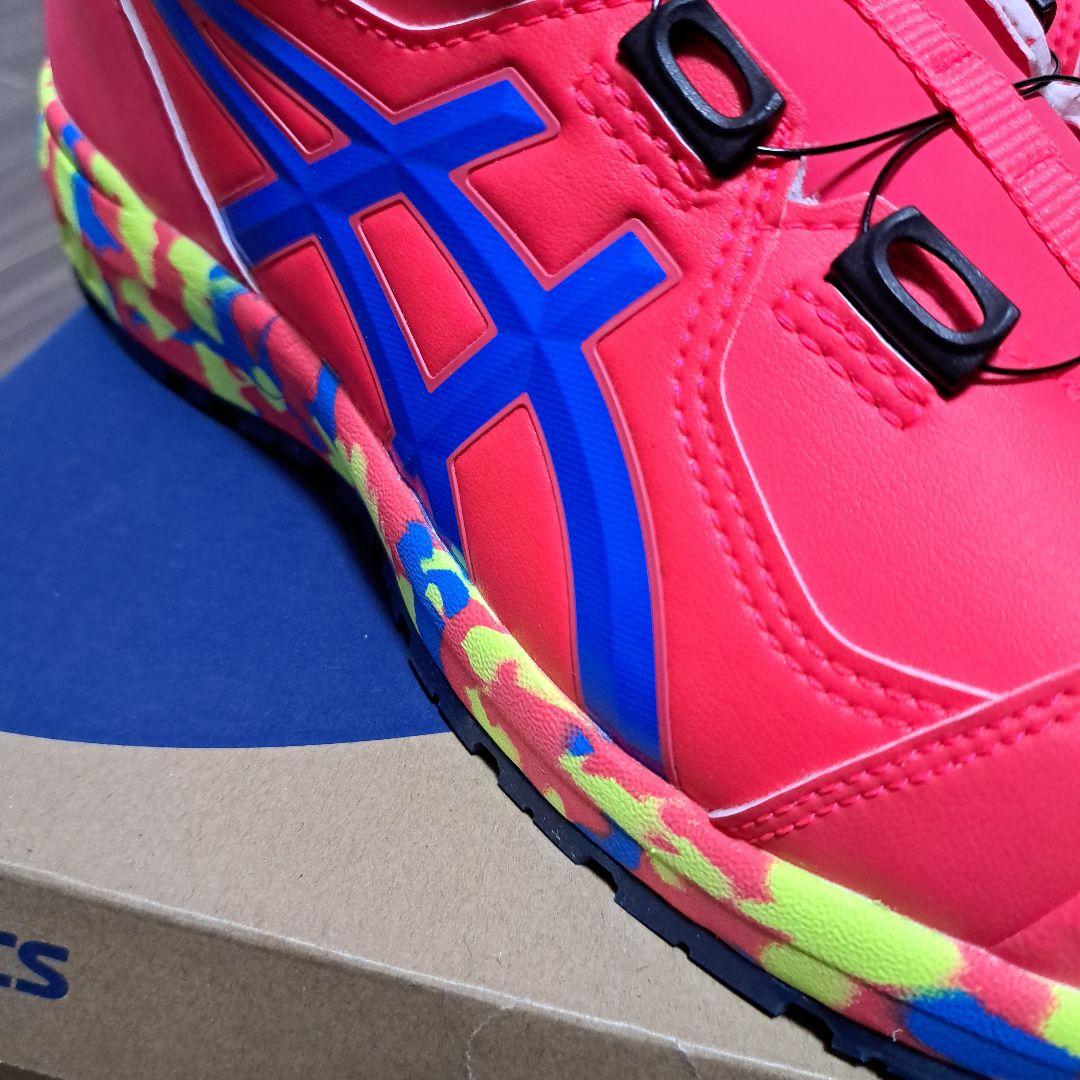 未使用　ASICS アシックス安全靴 希少カラー　ピンク