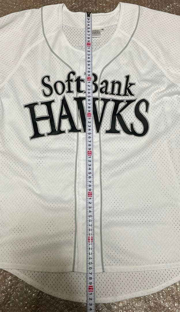 福岡ソフトバンクホークス　メッシュユニフォーム　直筆サイン入り　(ホーム/上林)