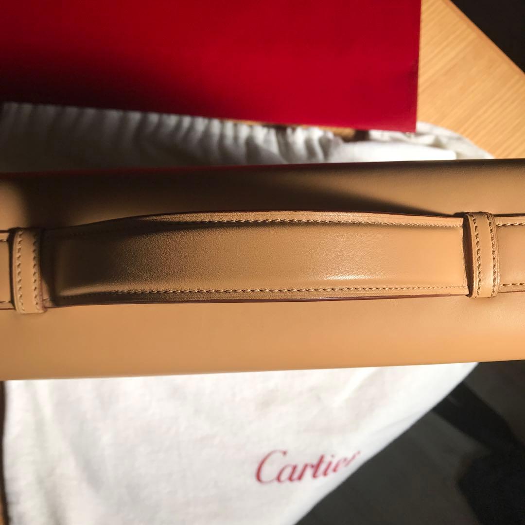カルティエCartier マストライン　カーフブリーフケース　ライトブラウン