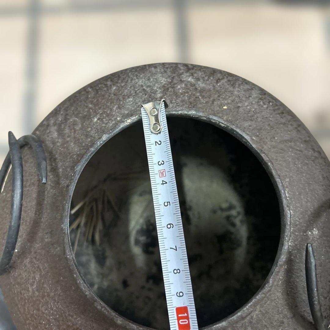 風炉釜茶釜セット 茶道具鉄釜 昭和 レトロ 骨董品　アンティーク