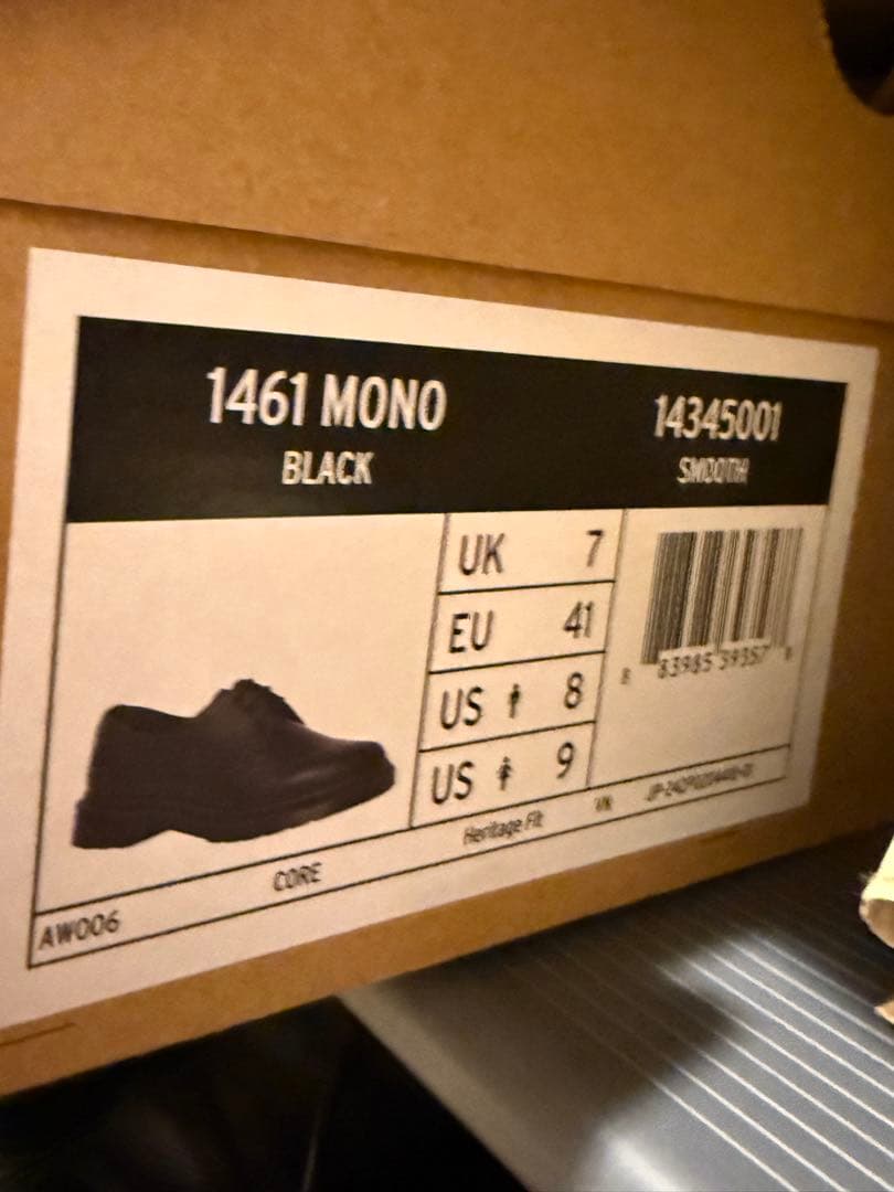 Dr. Martens 1461 MONO ブラック US8