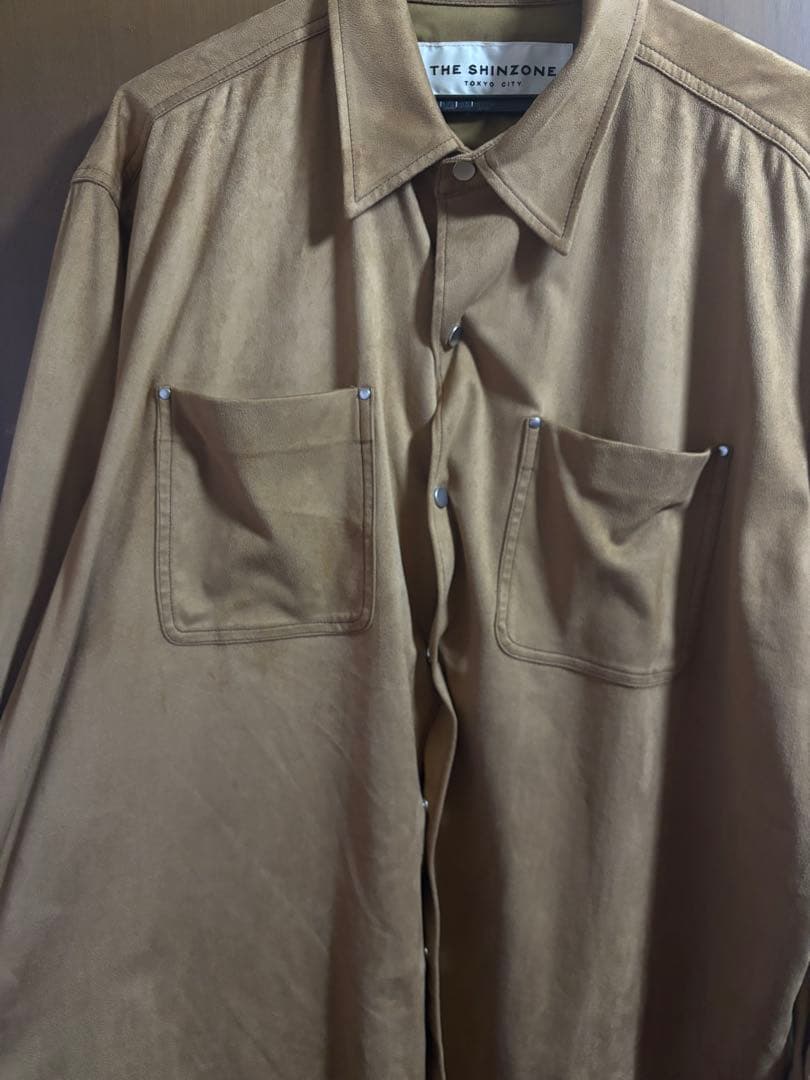 THE SHINZONE スエードシャツ ブラウン シンゾーン