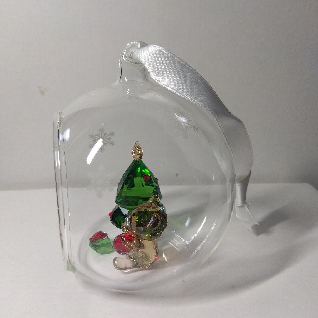 スワロフスキー　ボールオーナメント　クリスマスシーン