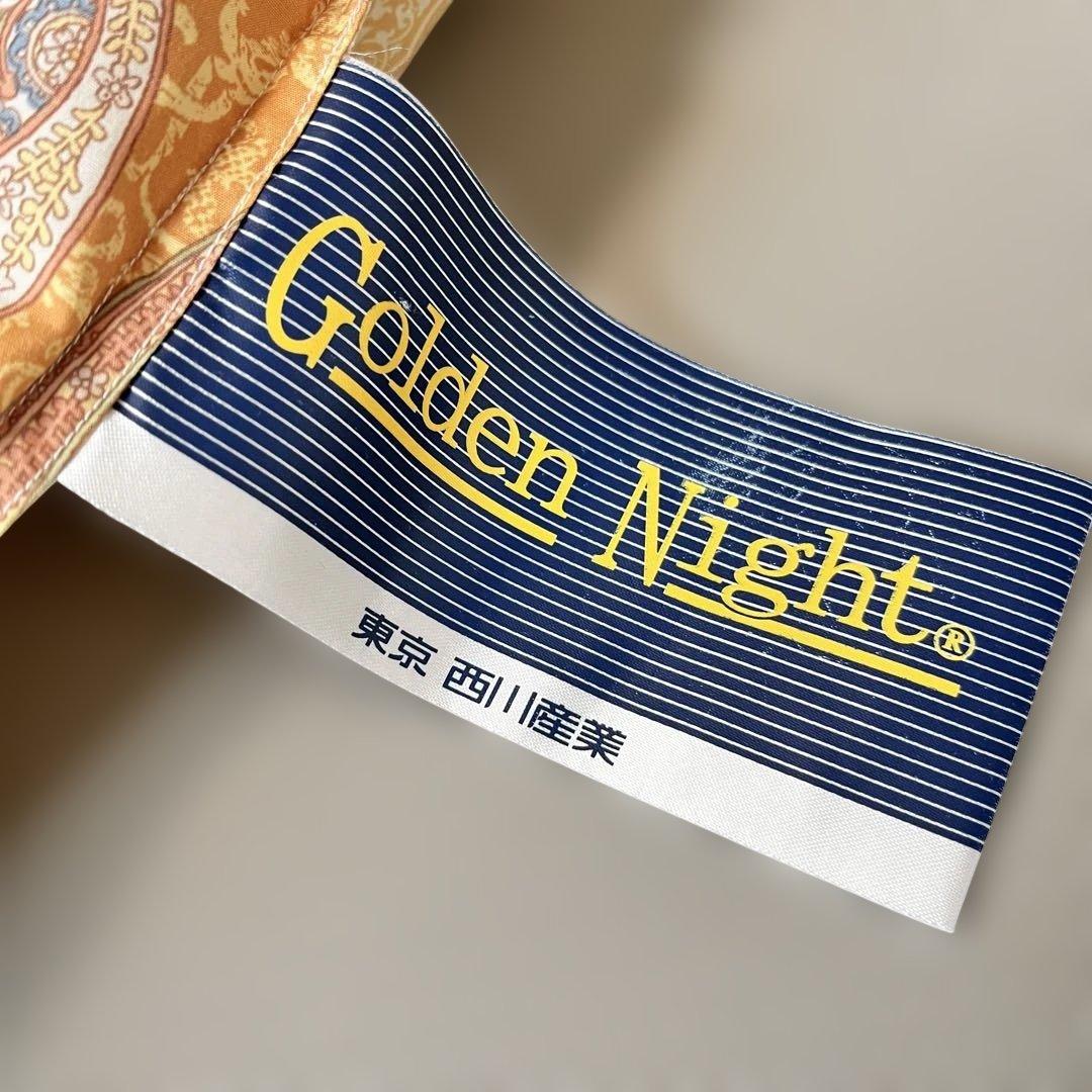 東京 西川産業 羽毛布団 ダブルサイズGolden Night ペイズリー柄