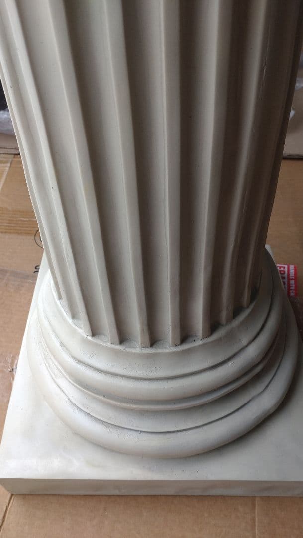 1m 古代ギリシャ建築柱 コリントピラー支柱台座コラム花台歴史西洋置物インテリア