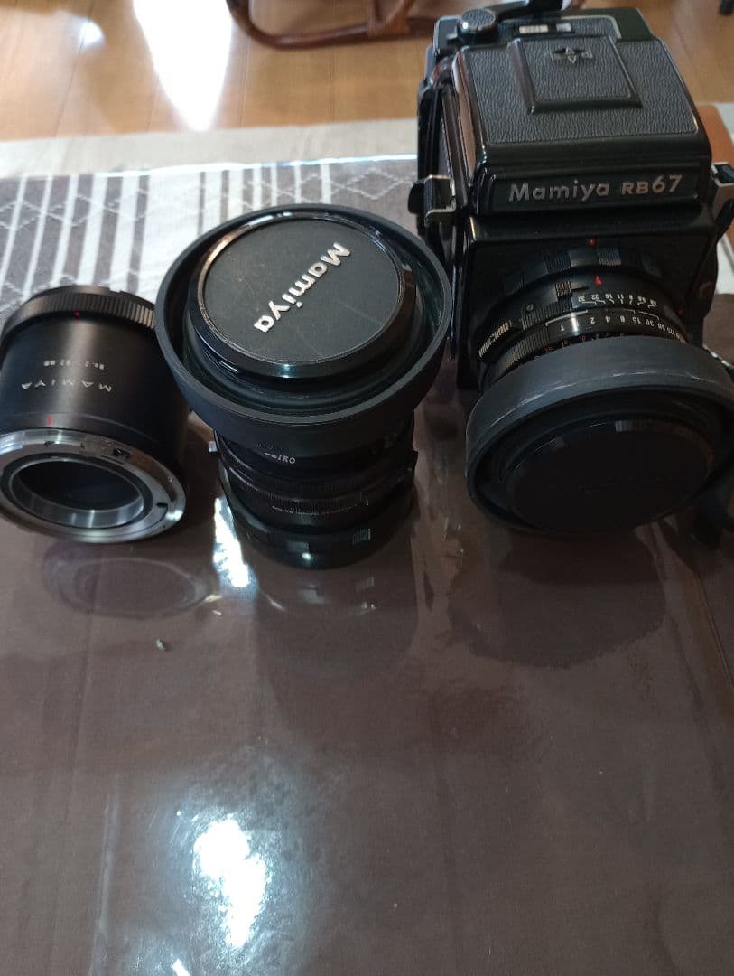 Mamiya RB 67 レンズ2個、アダプター、レリーズ他付き