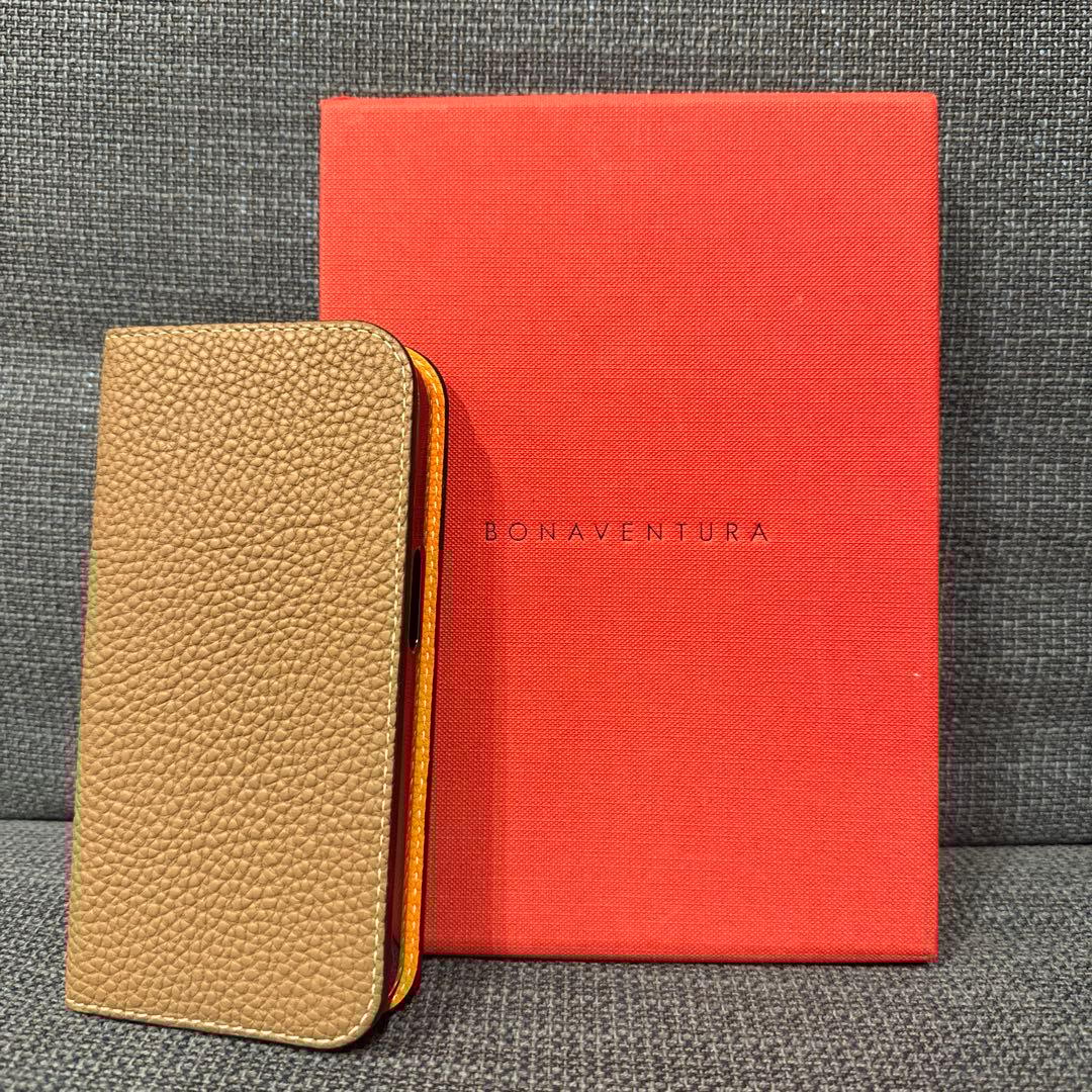 Iphone 15pro BONAVENTURAエトゥープオレンジ