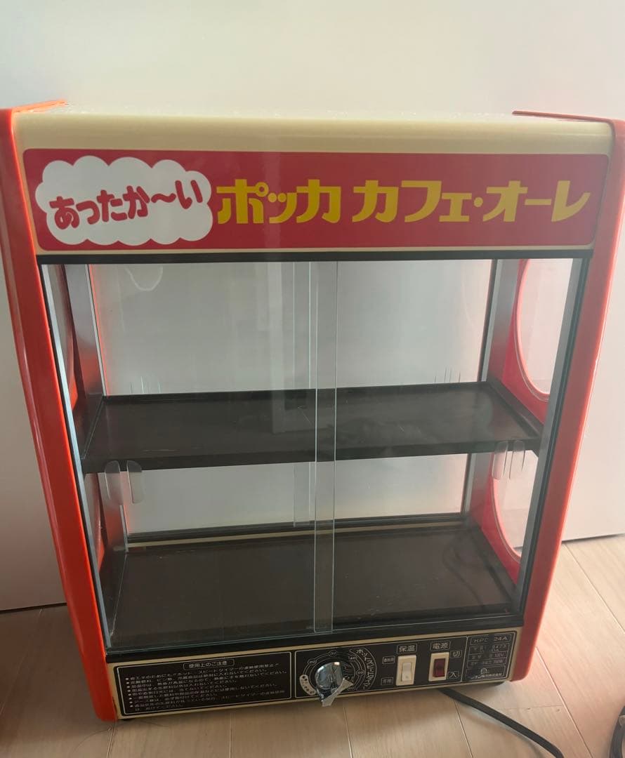 ドリンクウォーマー　缶飲料ウォーマー　店舗用　昭和レトロ　ポッカ　レトロポップ