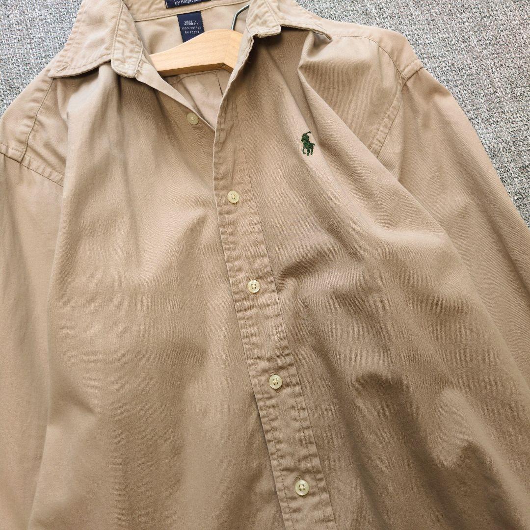 ラルフローレン　国内正規品　オーバーサイズ　ポニー刺繡　コットンシャツ