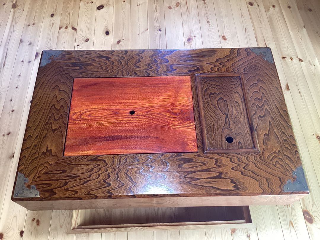 アンティーク　座卓　囲炉火鉢　関西火鉢　古民家家具