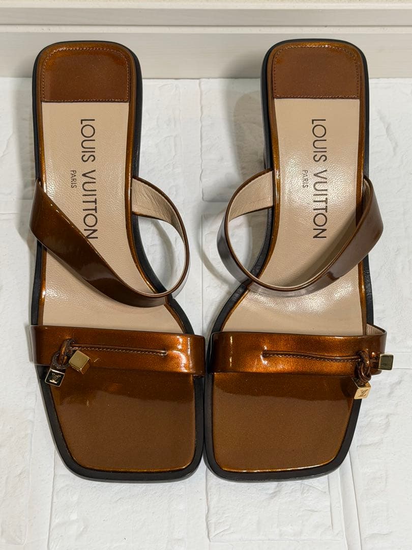 【美品】LOUIS VUITTON ルイヴィトン ミュール 37.5 約24cm