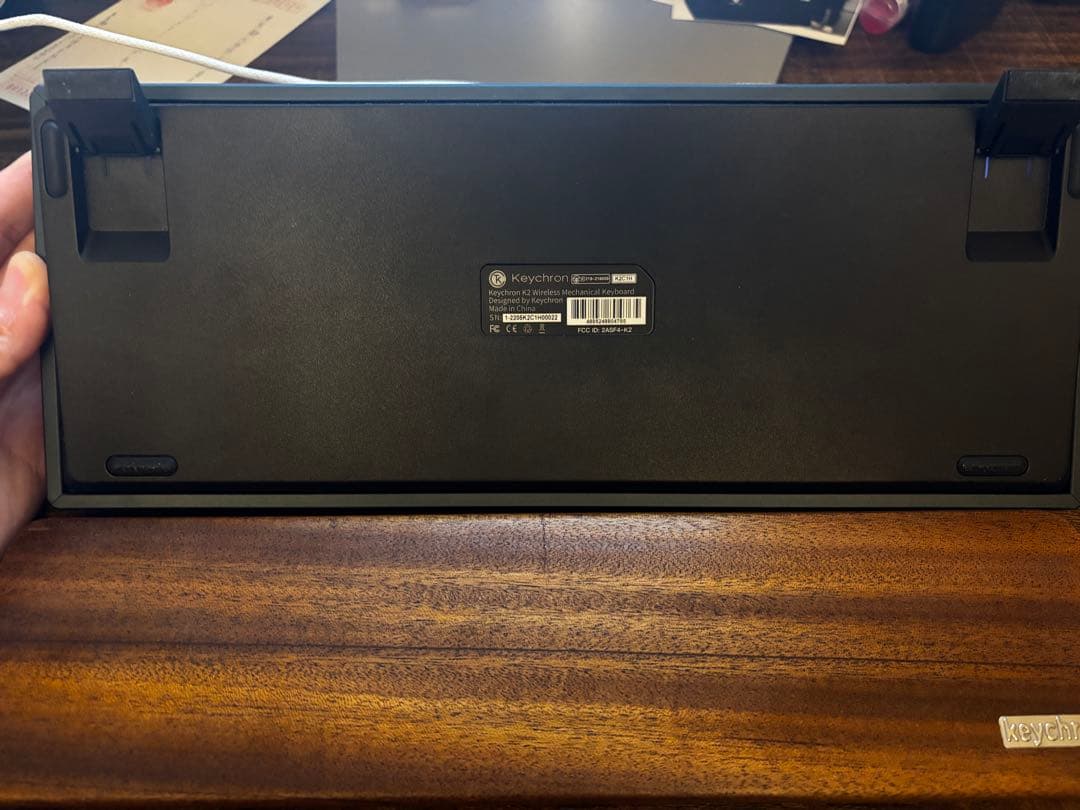 Keychron K2V2バックライト US配列 赤軸+ハンドレスト