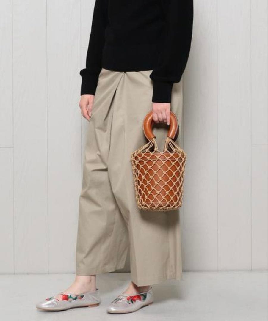 STAUD かごバッグ ブラウン