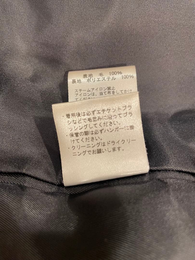 美品　TICCA テントコート　ブラック　ウールコート　黒　クロ