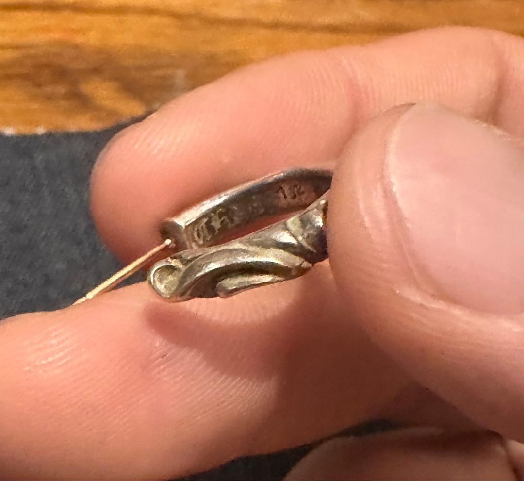 クロムハーツ スクロール フープイヤリング 両耳セット