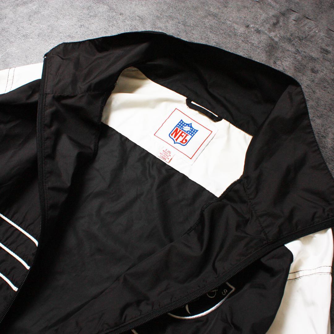 NFL Raiders ラスベガスレイダース ナイロンジャケット ブラック