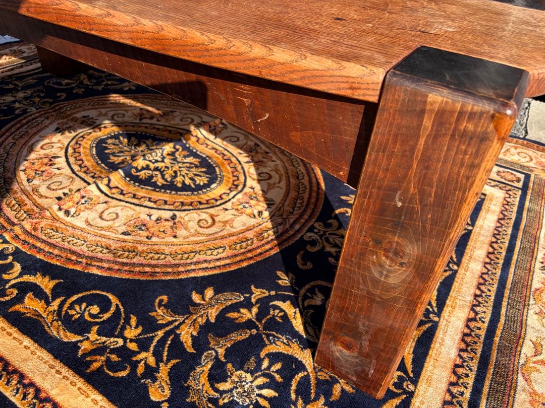 専用 矢澤金太郎 センターテーブル 座卓 指物家具 無垢材 角足ティーテーブル