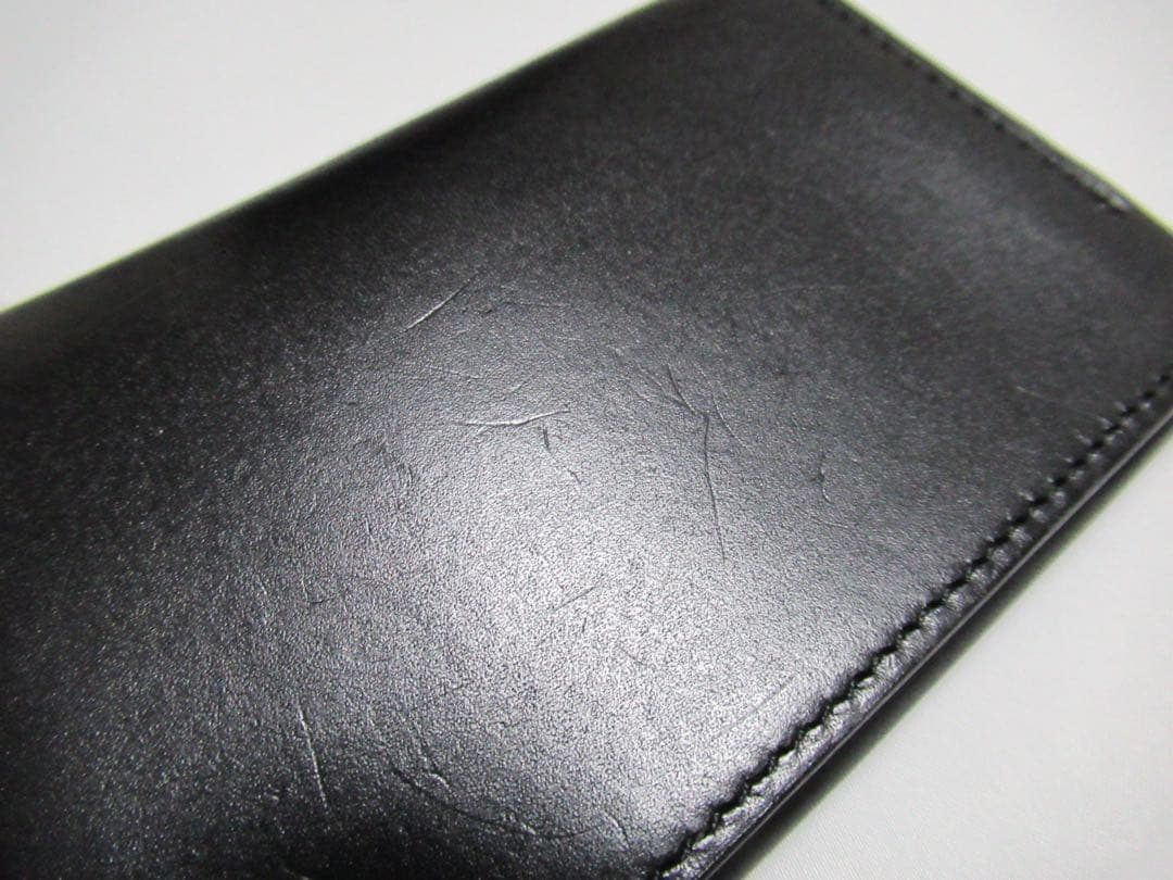 ポールスミス 新品訳あり！マルチストライプトリム牛革名刺入れ カードケース 黒