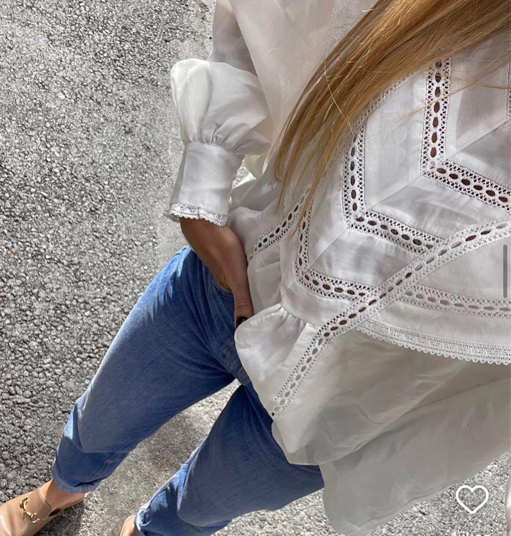 k*.様 イザベルマラン エトワール「Reign」ブラウス ホワイト FR34