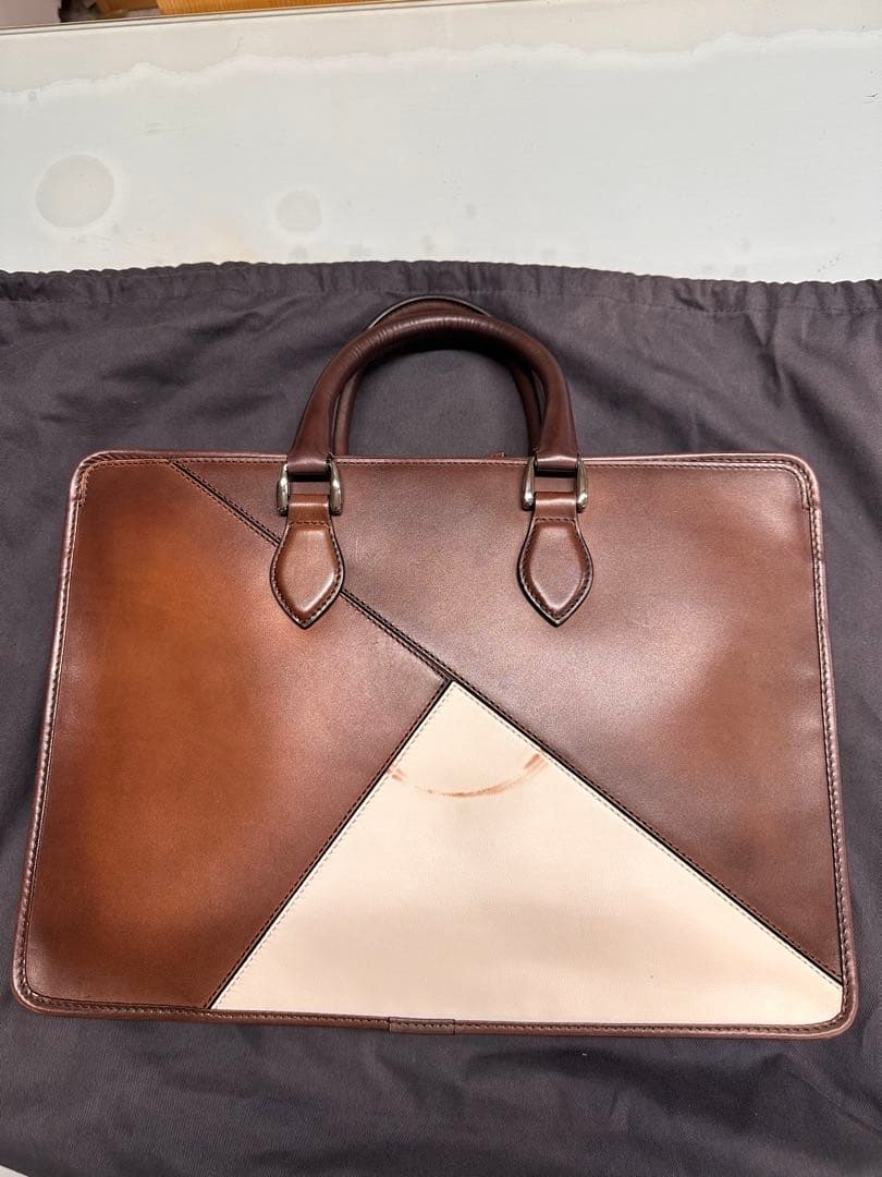 Berluti UnJourアンジュール パッチワークデザイン ブリーフケース