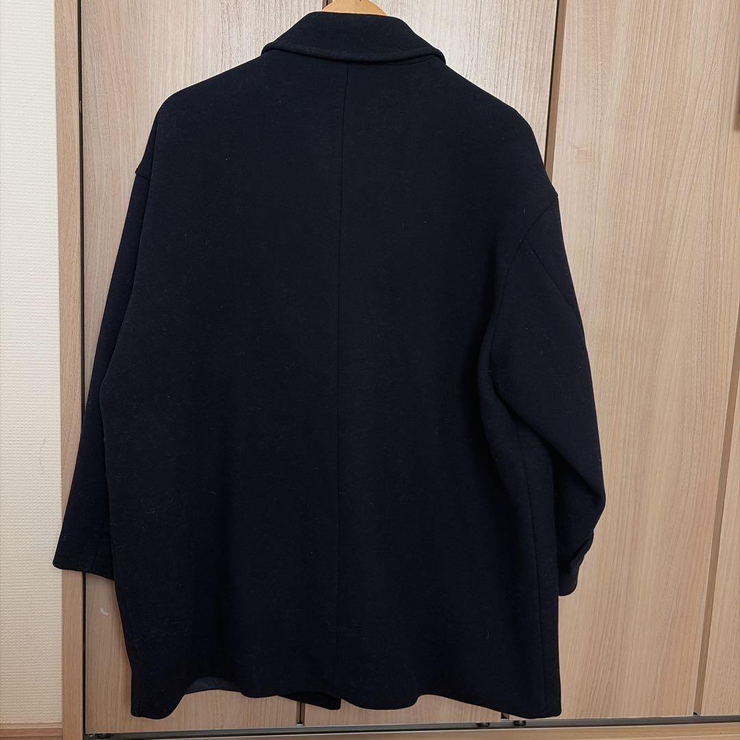 FORK&SPOON　バルカラーミドルコート　ネイビー