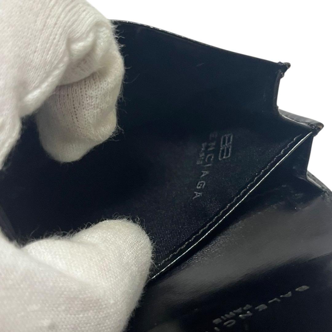 BALENCIAGA バレンシアガ 名刺入れ　パスケース　BBロゴ　レザー