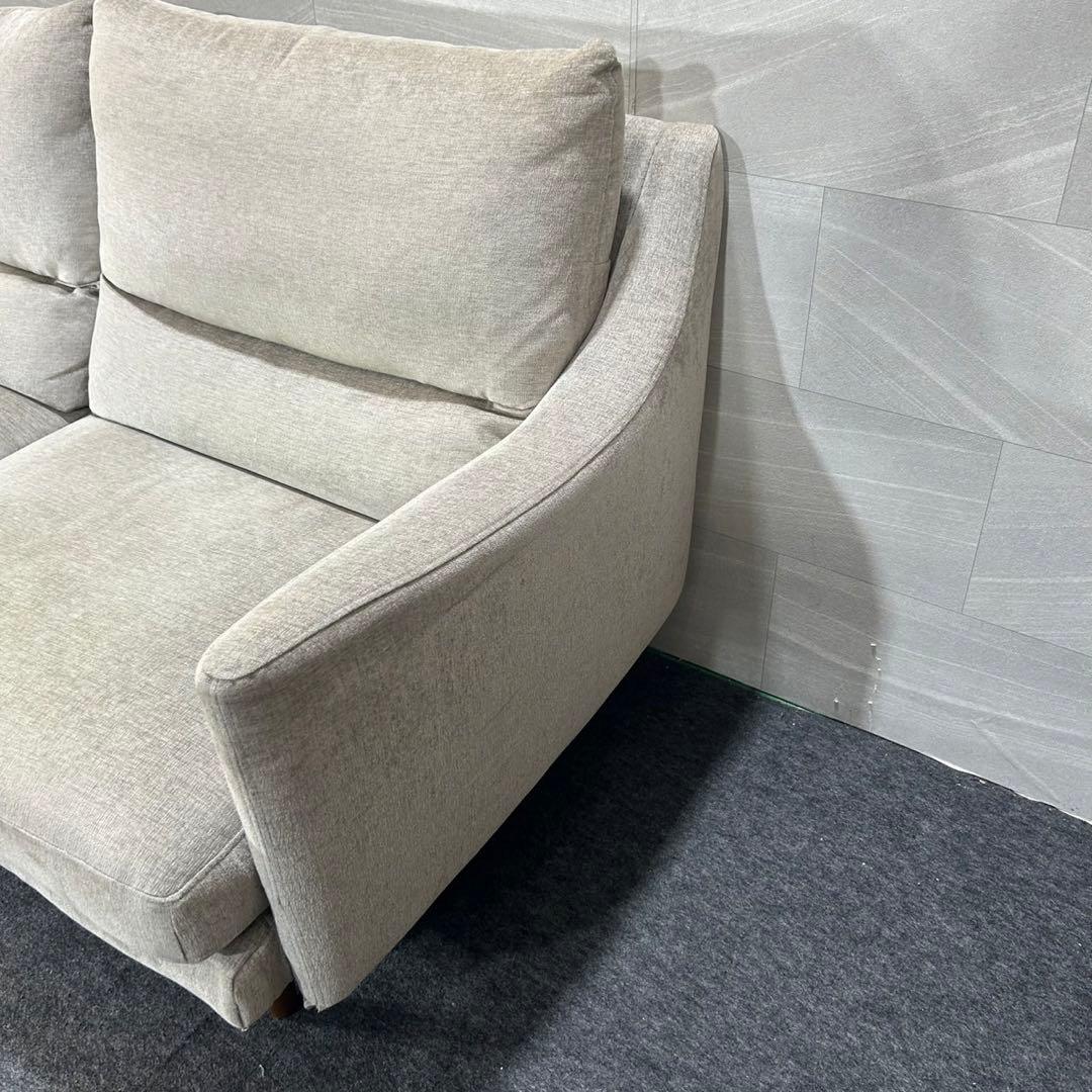 KEYUCA ソファ 布張り 2.5人掛け カールシリーズ シンプル d4484