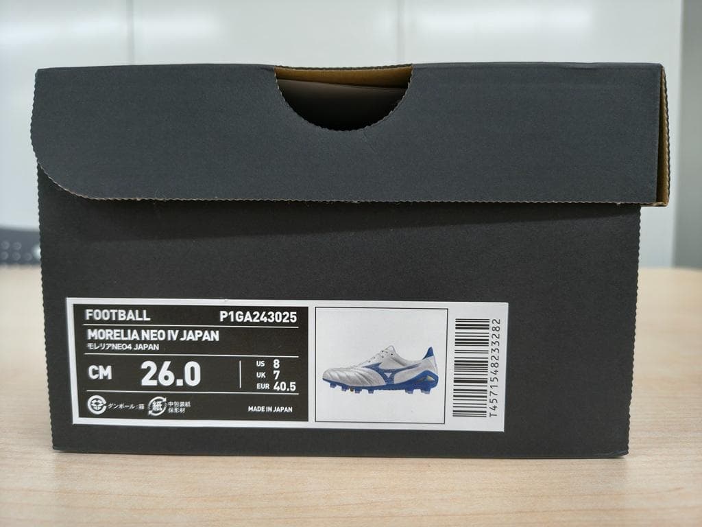 新品未使用 MIZUNOモレリアネオ4JAPAN 限定品MUGENパック26cm