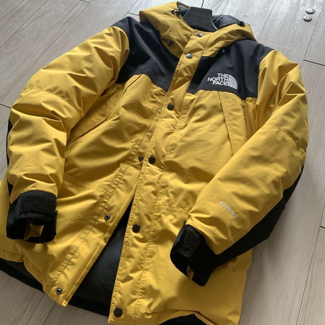 【ノースフェイス】マウンテンダウンパーカー　イエロー　XL GORE-TEX