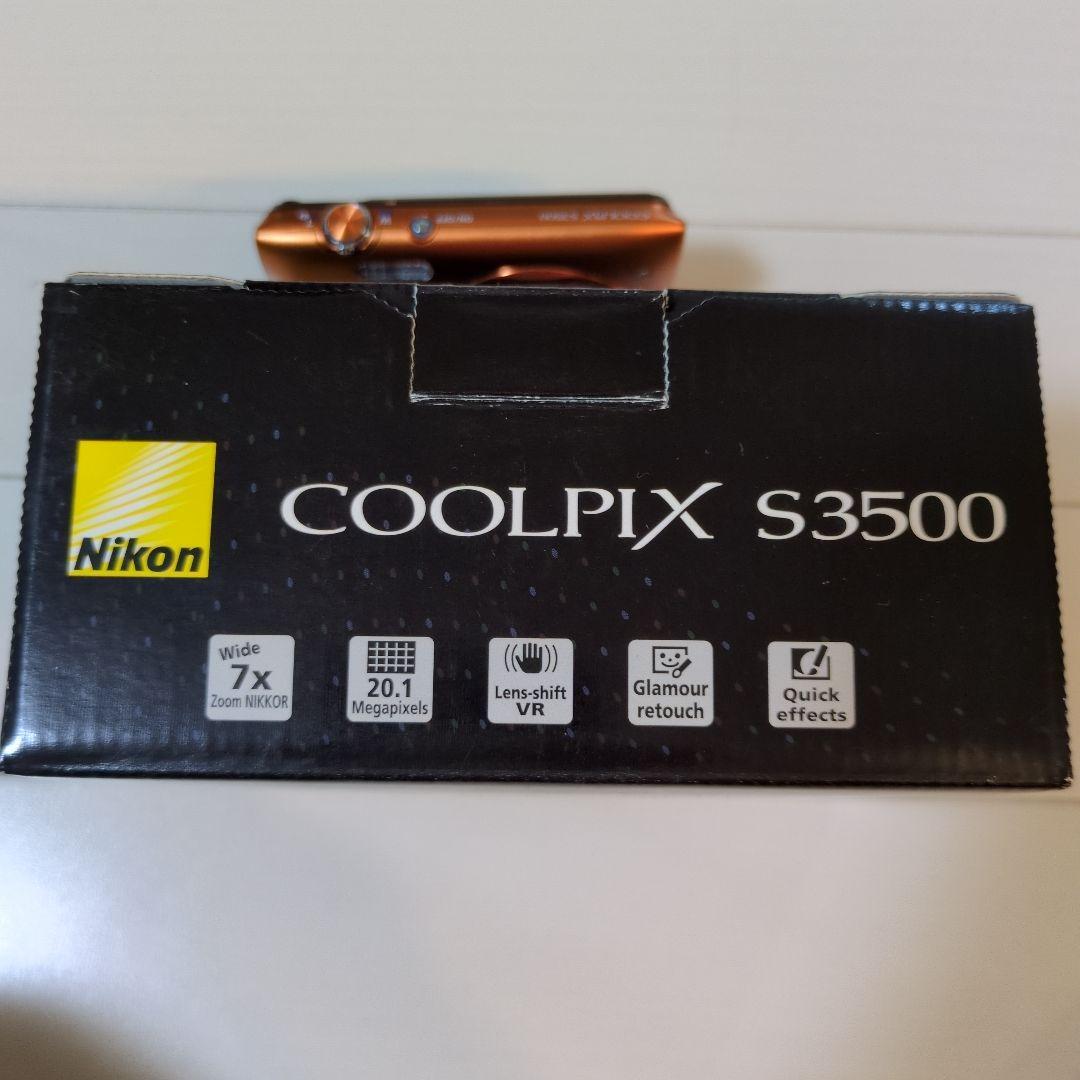 【極美品】Nikon COOLPIX S3500 オレンジ 2005万画素