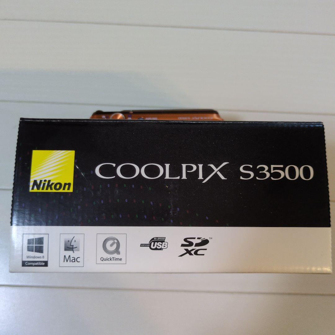 【極美品】Nikon COOLPIX S3500 オレンジ 2005万画素