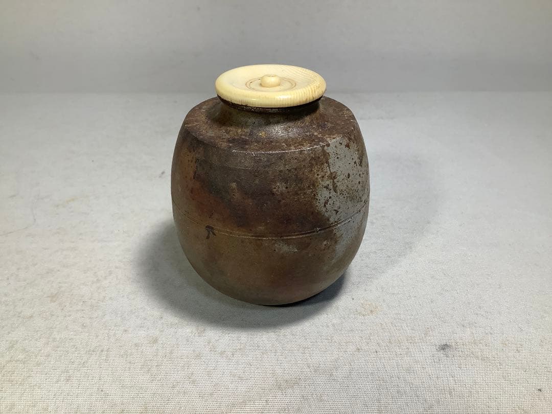 丹波　茶入　市野信水　茶道具　送料無料