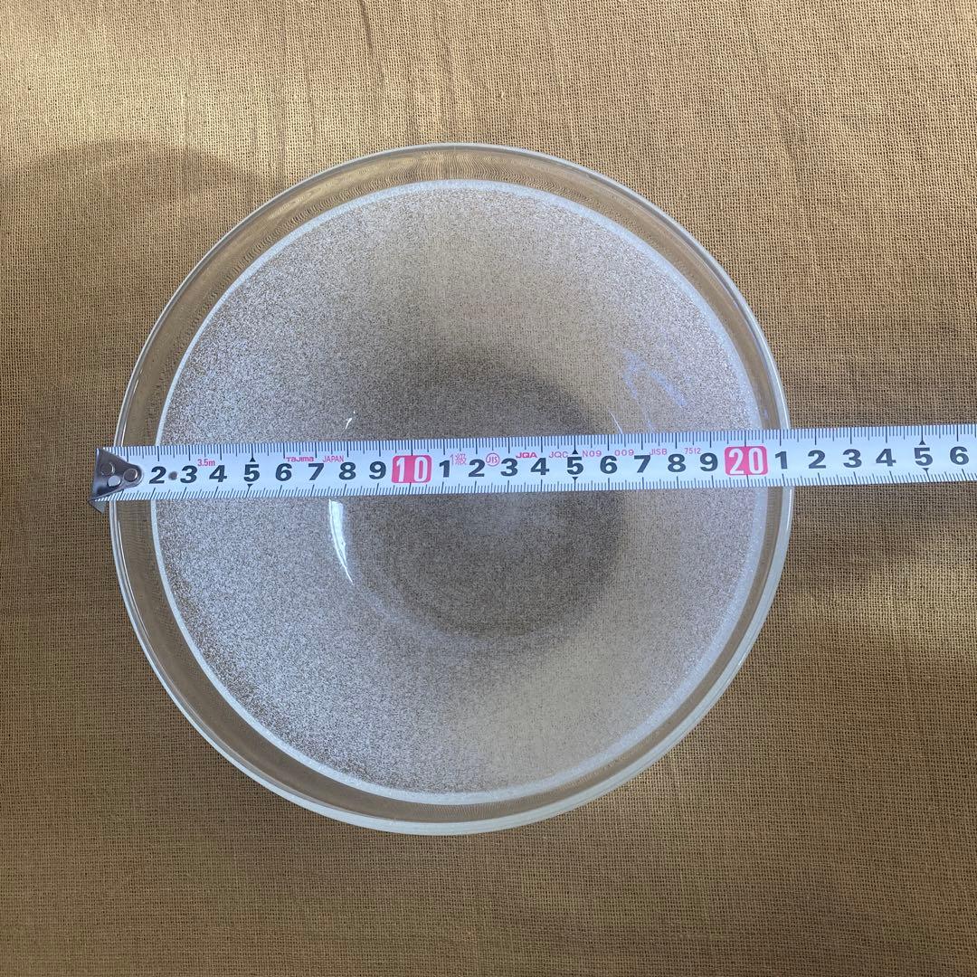 【サイン入り】舩木倭帆　サラダボウル　ガラスボウル　気泡入り