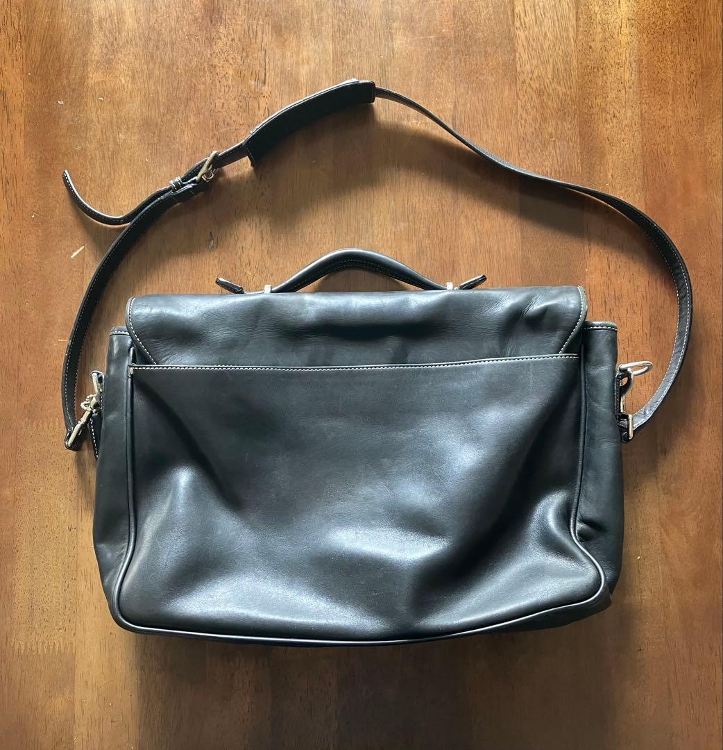 【良品!】OLD コーチ ショルダーバッグ ビジネスバッグ 黒 F06457