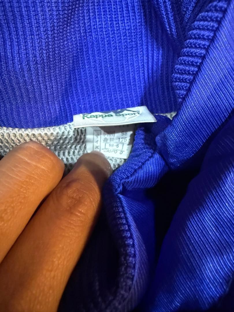 90S カッパKappa フルジップジャケット 赤青　ビンテージ　Oサイズ美品