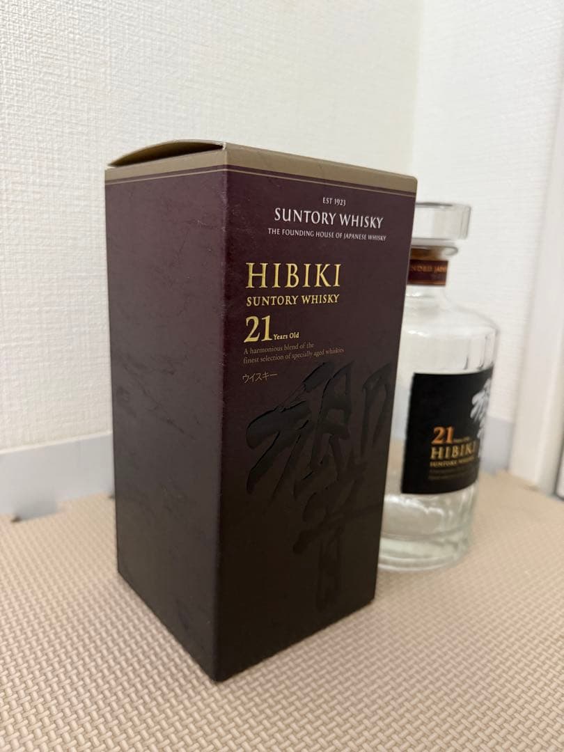 化粧箱付き空瓶 響21年 ウイスキー 700ml