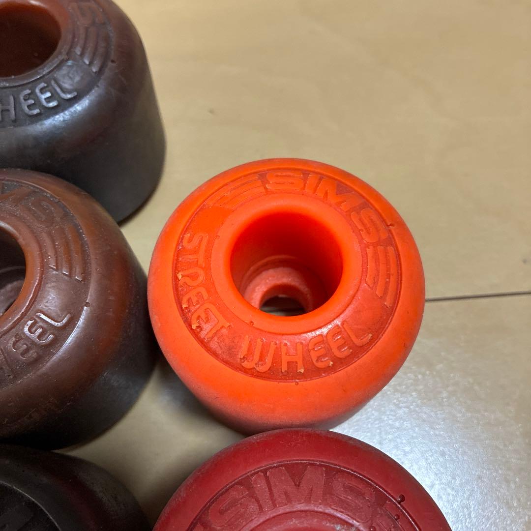 80s SIMS ビンテージ STREET WHEEL ウィール 4+1セット