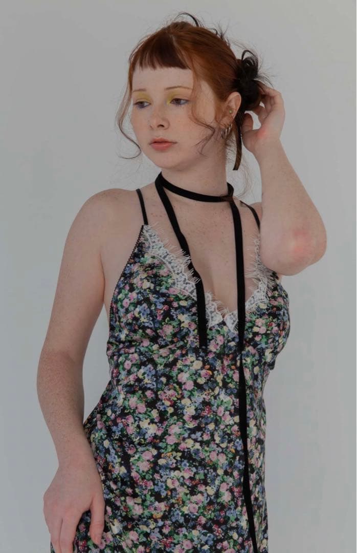 トップス IMASA - Night floral mini dress