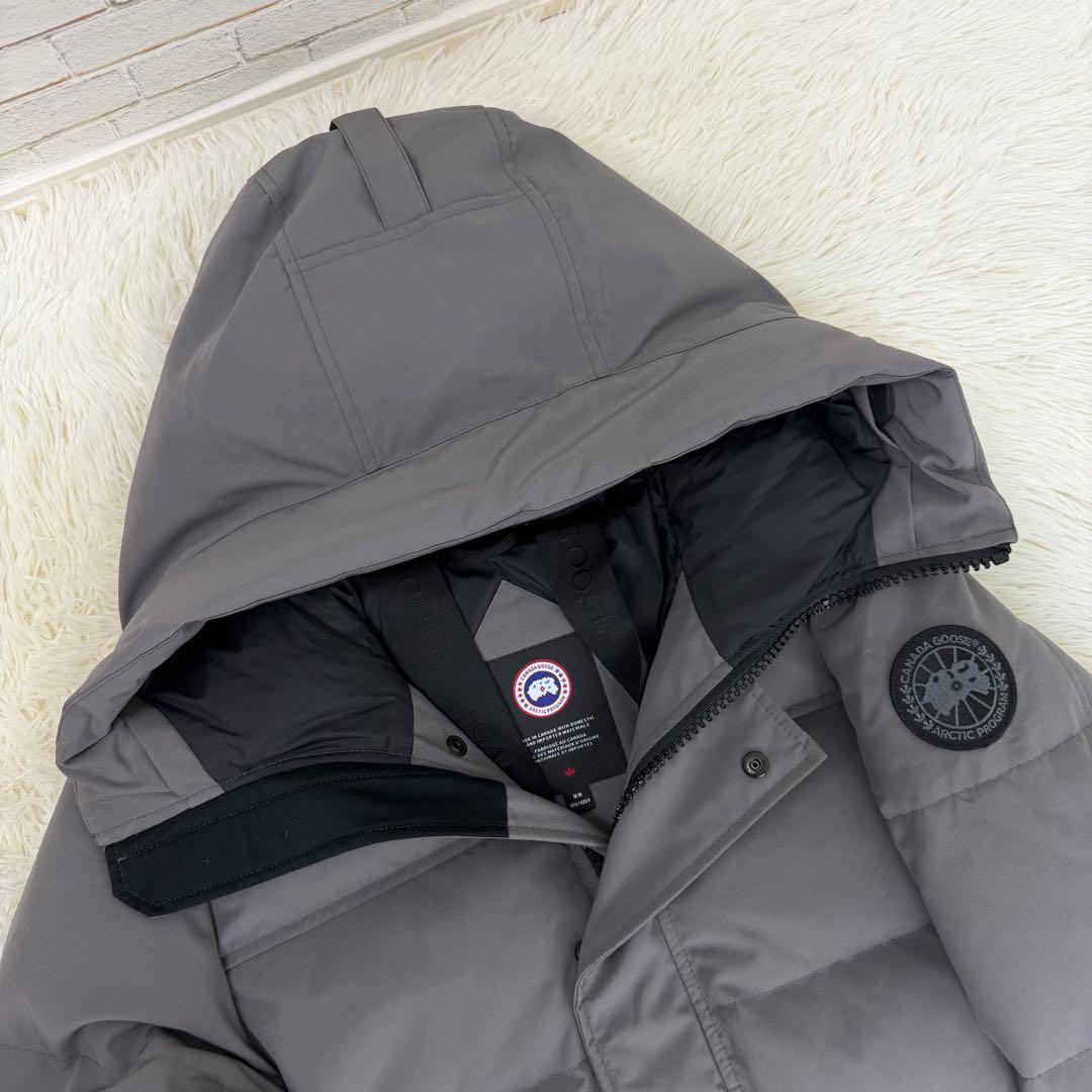 【現行品/美品】カナダグース マクミランパーカ ブラックレーベル グレー M